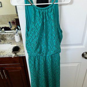 turquoise maxi dress